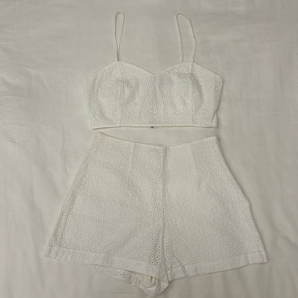 ZARA LACE SHORT SET